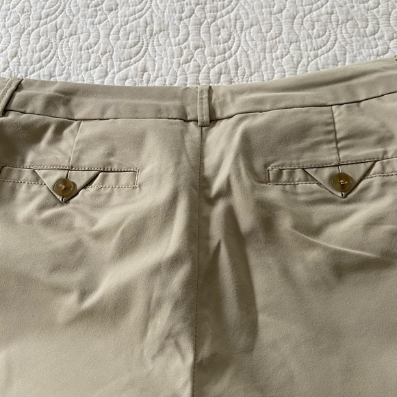 Dockers Khaki Wide Leg Cropped Tan Pants Mid Rise Size 8 - Picture 9 of 13